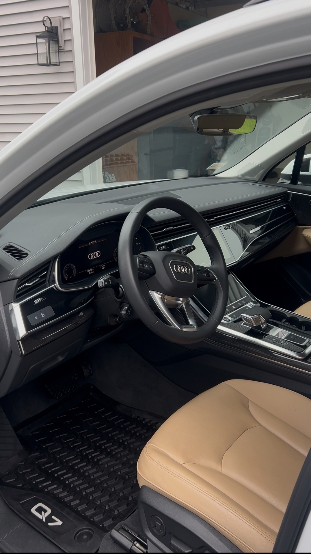 Freshly detailed Audi front interior